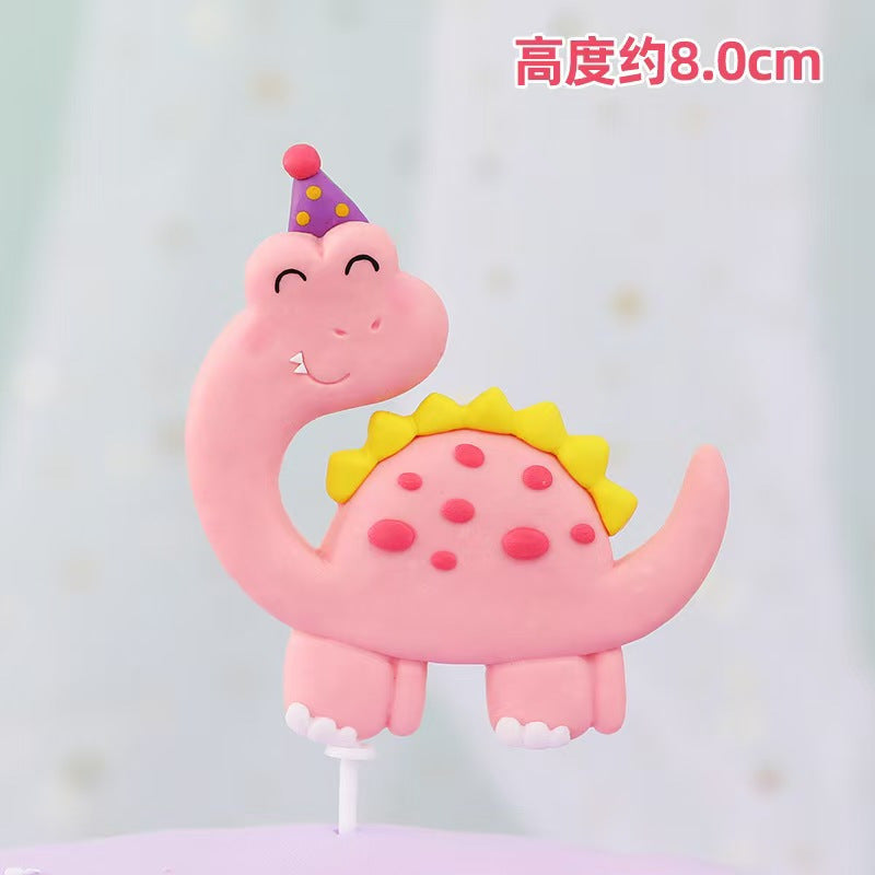 Jungle Dinosaur Birthday Cake 4 Pcs