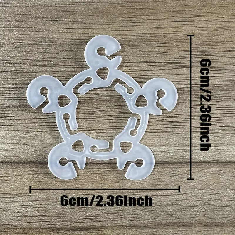 Plastic Balloon Clips with Ring Buckle & Arch Buckle