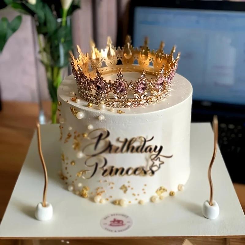 1pc Crown Iron Cake Topper