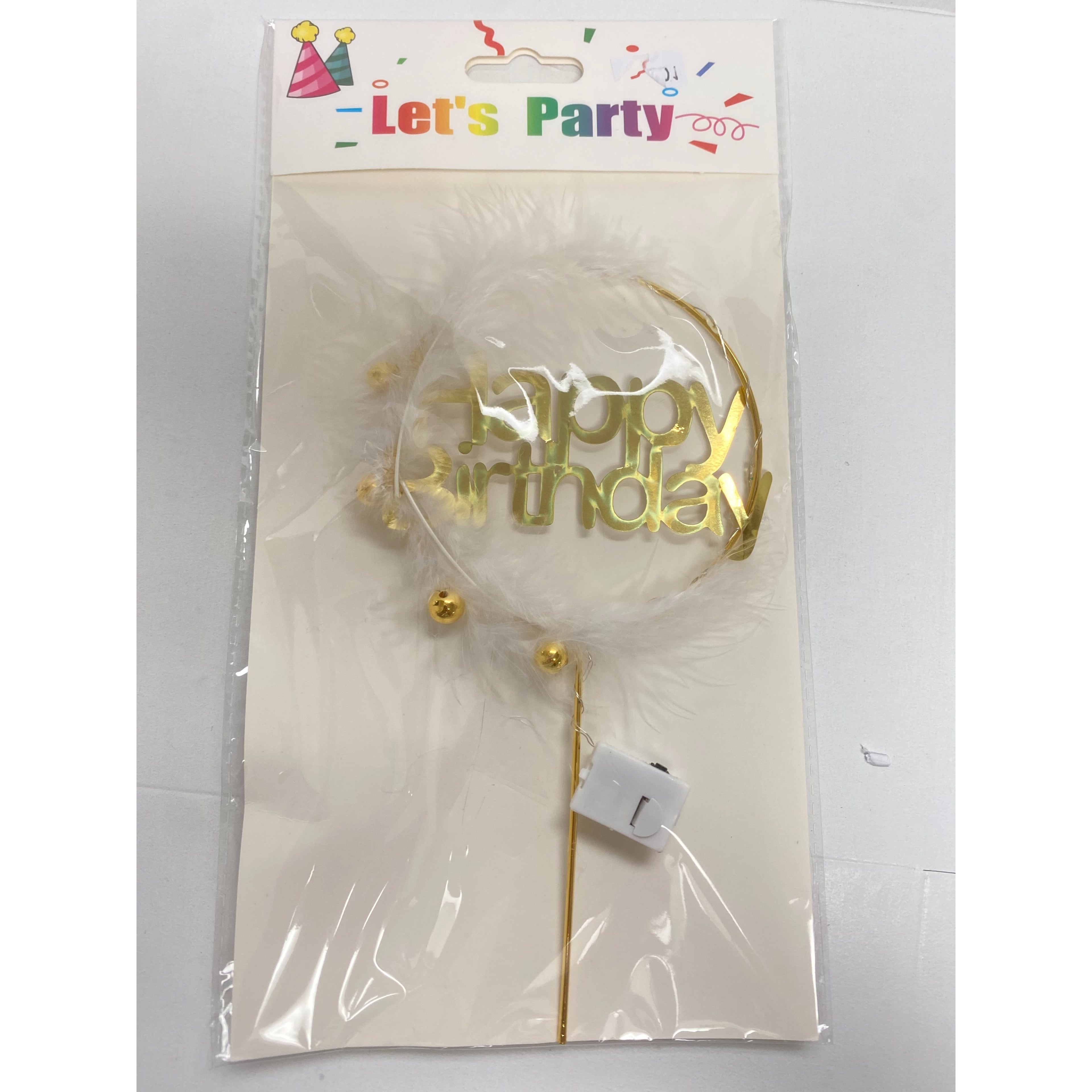 LED Glow-in-the-Dark Birthday Cake Topper
