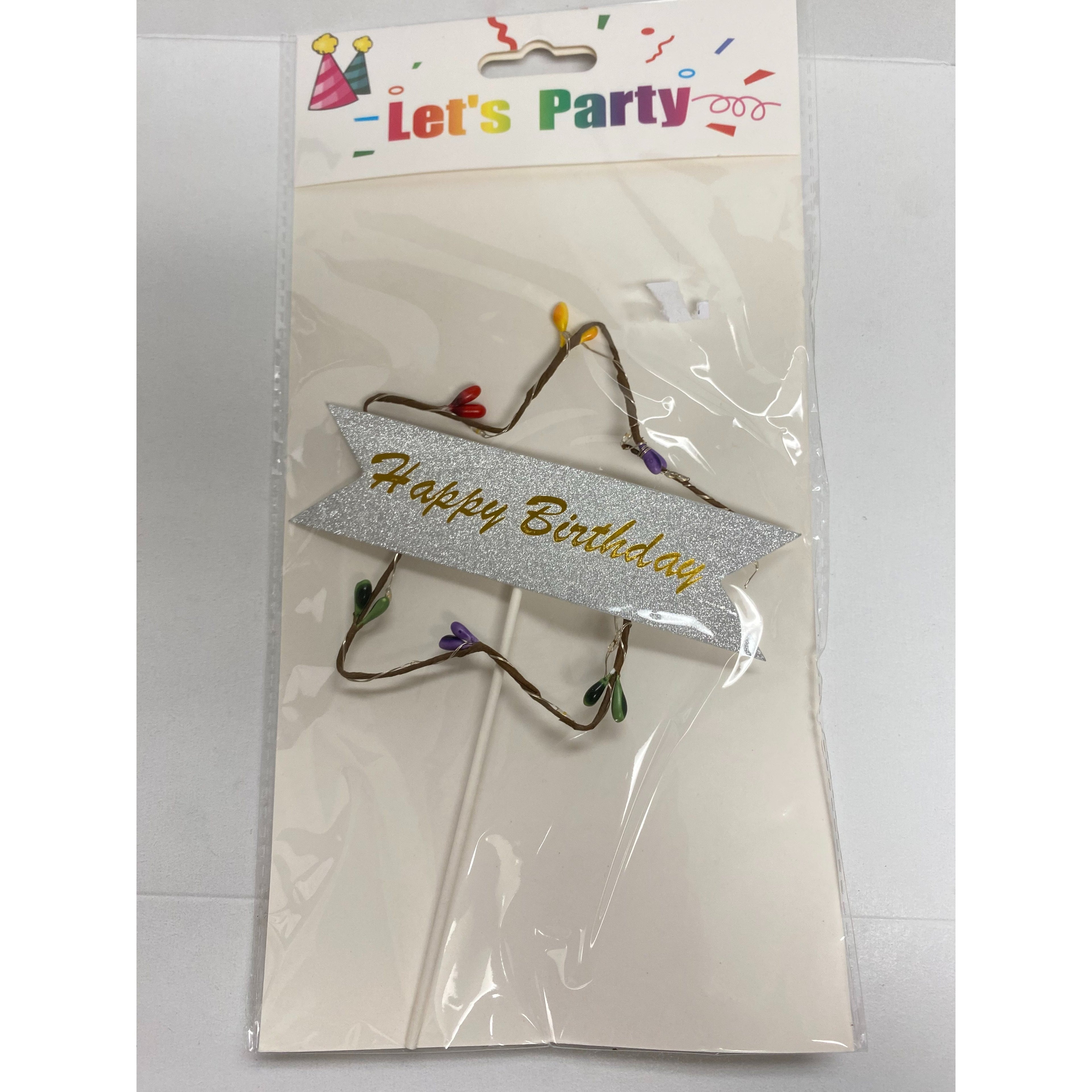 LED Glow-in-the-Dark Birthday Cake Topper