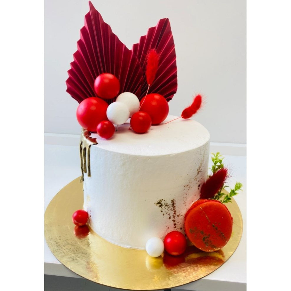 Cake Topper Balls with Palm Leaves
