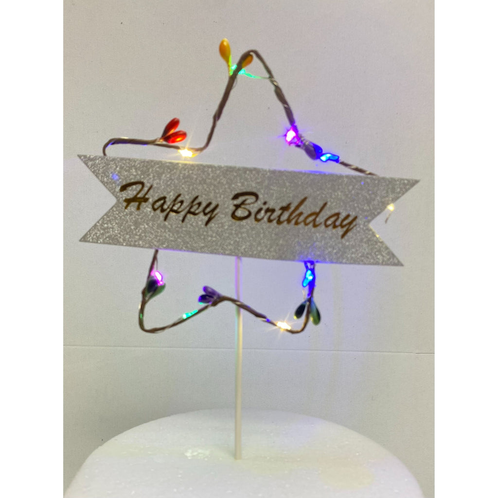 LED Glow-in-the-Dark Birthday Cake Topper