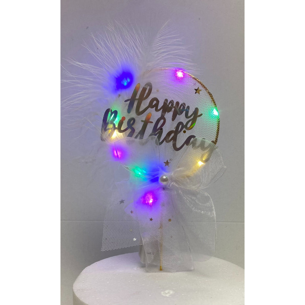 LED Glow-in-the-Dark Birthday Cake Topper