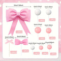 dreamy pink cakes with this bow cake topper set