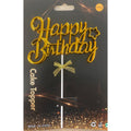 “Happy Birthday” Acrylic Cake Topper — Description (1PC)