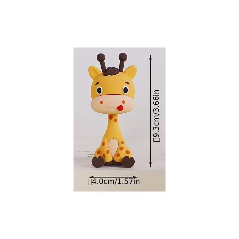 Jungle Safari Animal Birthday Cake Topper – Lion, Monkey, Giraffe & Elephant Theme