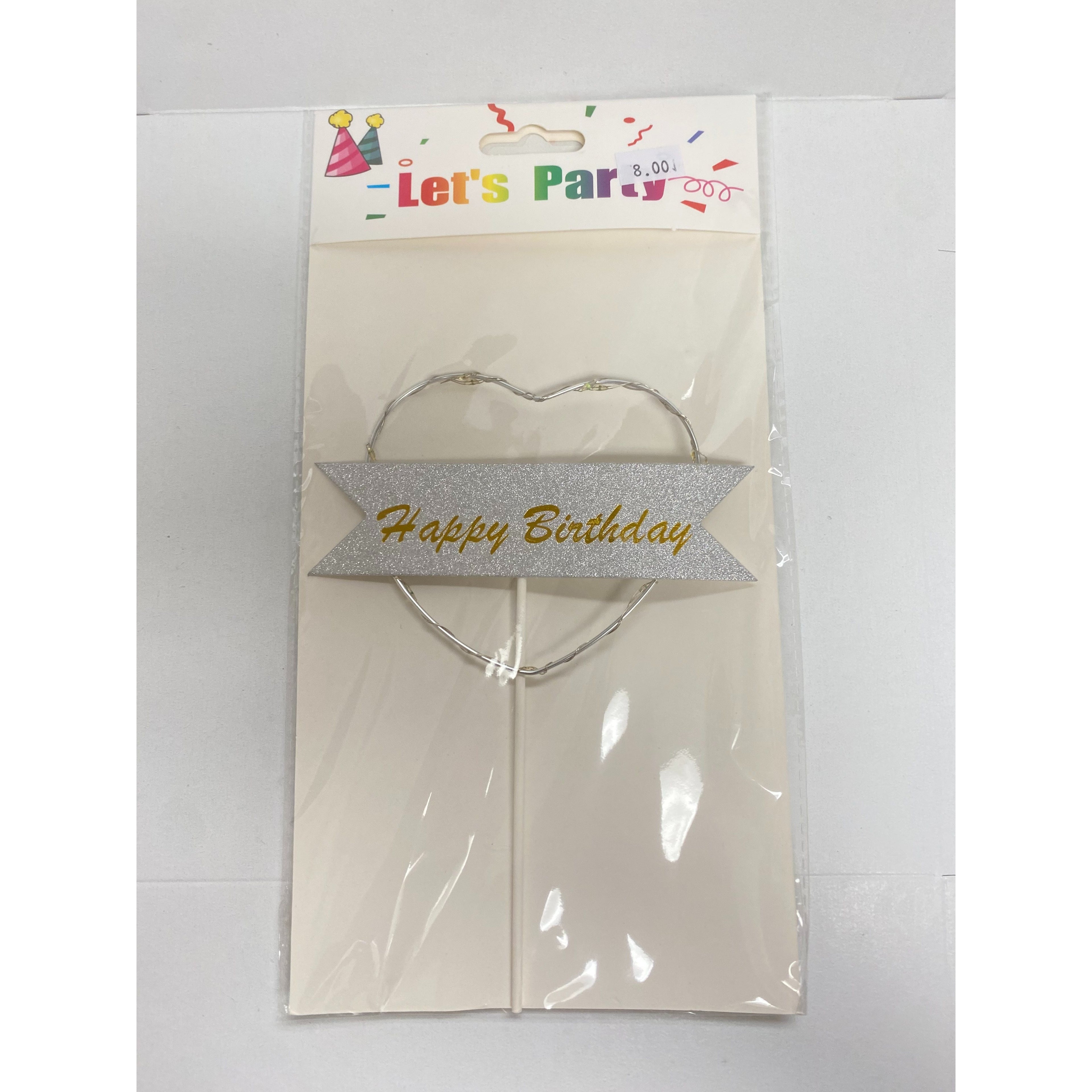 LED Glow-in-the-Dark Birthday Cake Topper