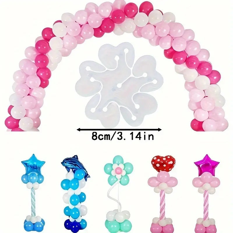 Balloon Sealing Clips with Plum Blossom Buckle