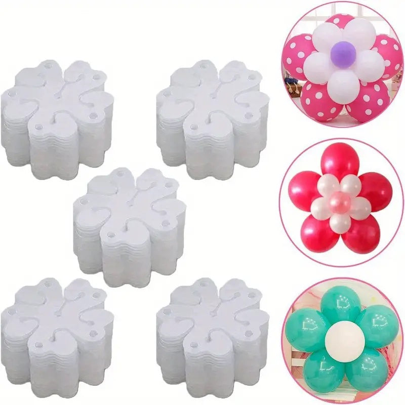 Balloon Sealing Clips with Plum Blossom Buckle